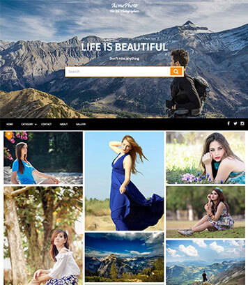 AcmePhoto- WordPress Photography Theme