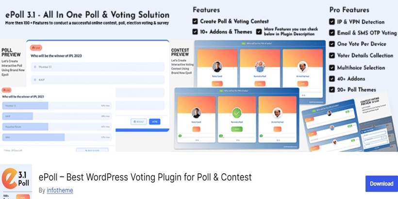 ePoll –Best-WordPress-Poll-Plugins-For-Maximum-Engagement