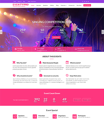 Event Star Pro - Fully Responsive Multi-purpose Event & Conference WordPress Theme