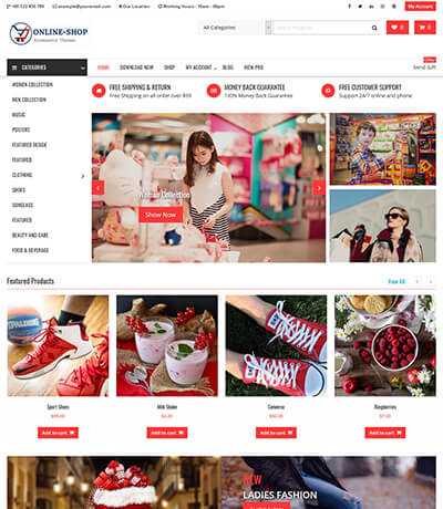 Online Shop - Highly Customized WordPress WooCommerce Theme