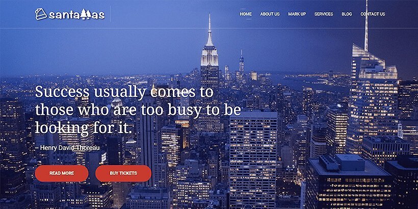 santamas free event wordpress themes
